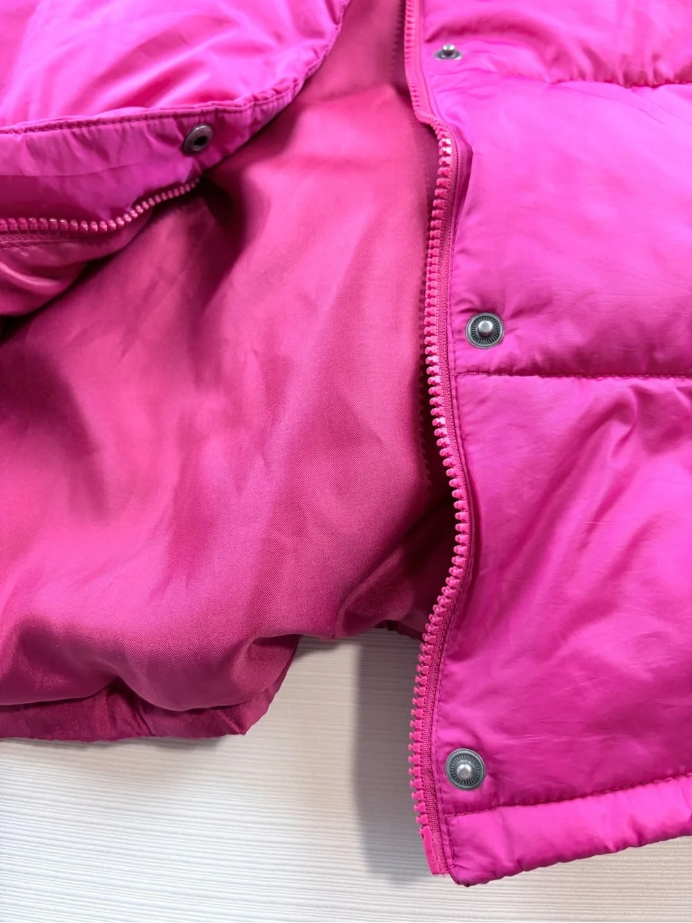 Old Navy Fuchsia Quilted Puffer Vest